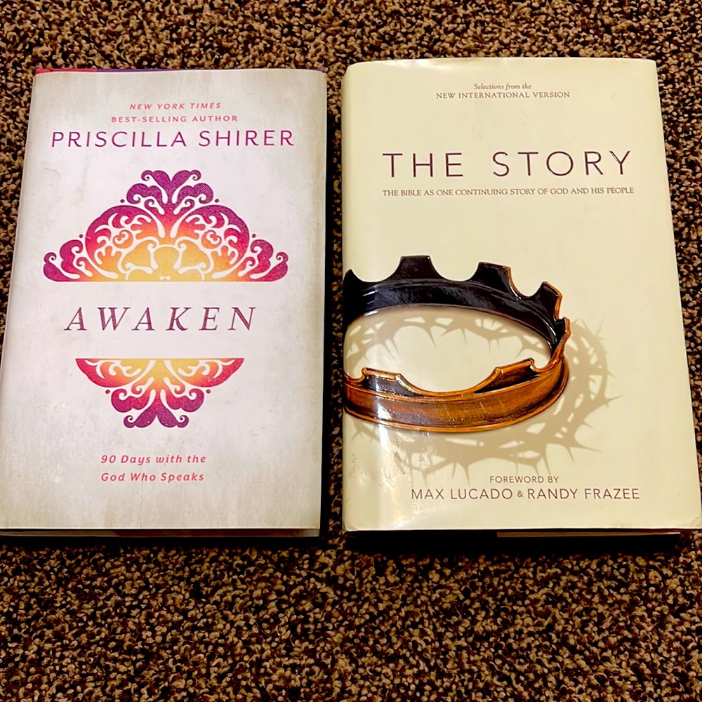 Christian book bundle Awaken and The story.